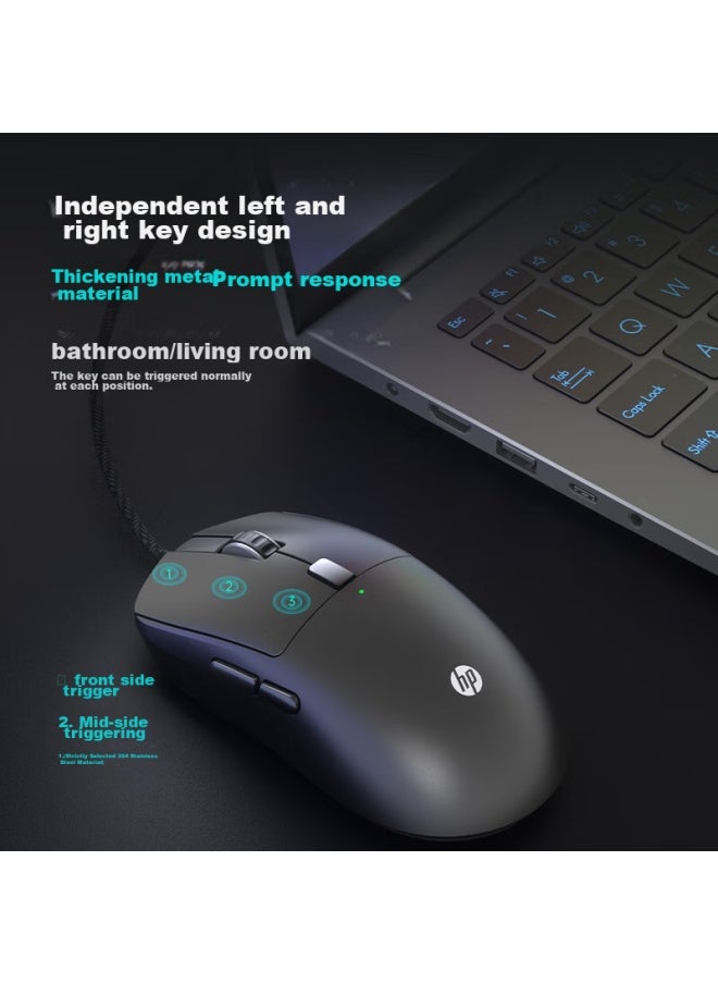 HP Hp M23g1 Lightweight Wired Gaming Mouse, Gaming Mouse For Lol, Pubg, Cf, League Of Legends, Rgb Lighting, E-sports Mouse, Macro Programming  - Image 4