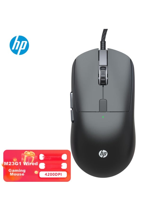 HP Hp M23g1 Lightweight Wired Gaming Mouse, Gaming Mouse For Lol, Pubg, Cf, League Of Legends, Rgb Lighting, E-sports Mouse, Macro Programming  - Image 1