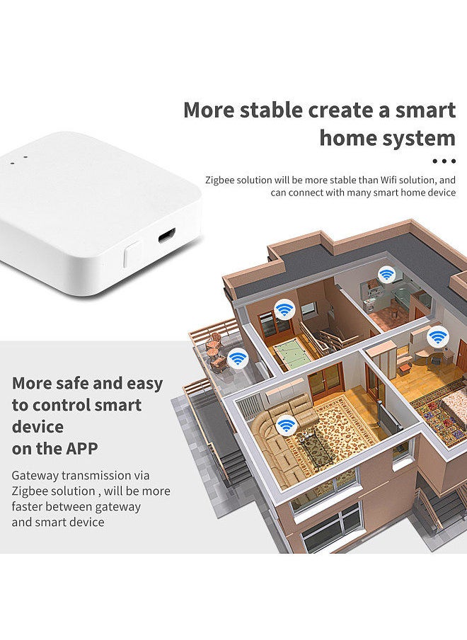 Generic - Tuya ZigBee Smart Gateway Hub Smart Home Bridge Tuya / Smart Life APP Wireless Remote Controller for All Tuya ZigBee 3.0 Smart Products - Image 1