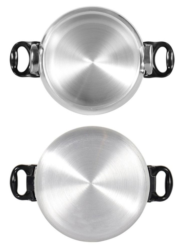 Sonica 25Liters Aluminium Pressure Cooker Silver/Black 25Liters Silver - Image 3