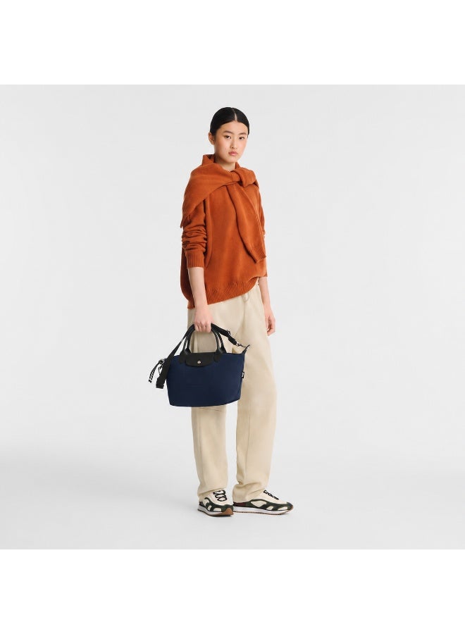 Longchamp Energy Series Medium Tote Bag with Shoulder Strap, Navy Blue - Image 2