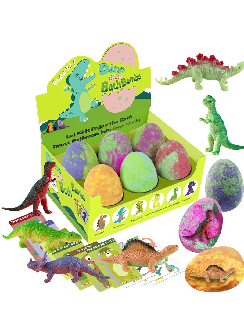 STARYAR Bath Bombs for Kids with Surprise Toys Inside - XXL Dinosaur Toys Bath Bomb Gift, Gentle and Kids Safe Spa Bath Fizz Balls Kit, Christmas Gifts Ideas, Stocking Stuffers for Kids 3 4 5 6 7 8 9 Year  - Image 1