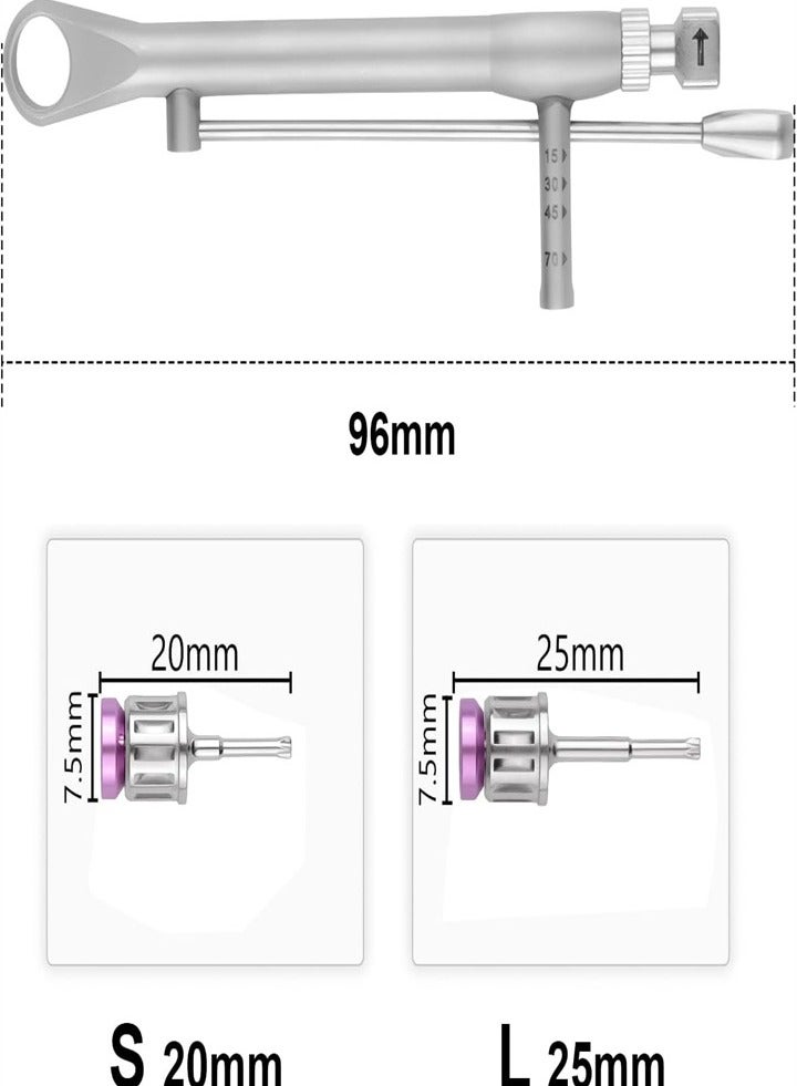 Dental Implant Screwdriver, Colored Torque Wrench Ratchet 10-70NCM with 16 Pieces Screwdriver Universal Restoration Tool Kit, Autoclavable - Image 3