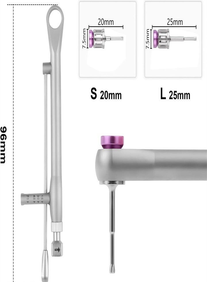 Dental Implant Screwdriver, Colored Torque Wrench Ratchet 10-70NCM with 16 Pieces Screwdriver Universal Restoration Tool Kit, Autoclavable - Image 4