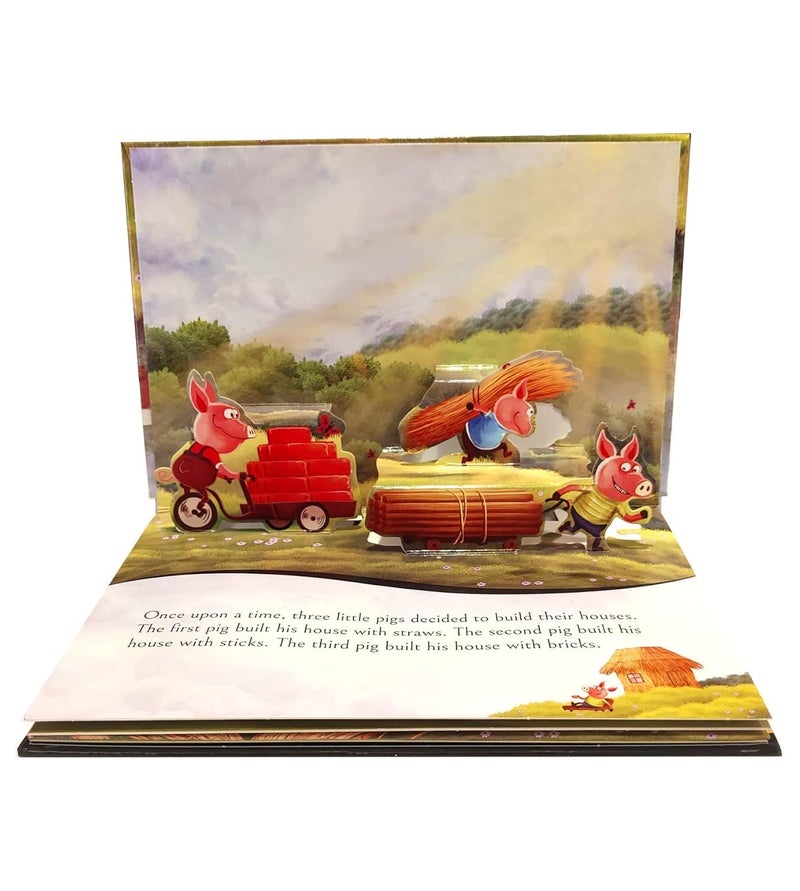 My First Pop-Up Fairy Tales - Three Little Pigs : Pop up Books for children - Image 2