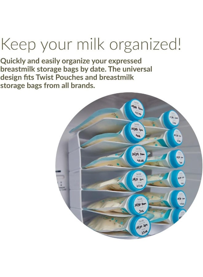 Kiinde Keeper Breast Milk Bags and Baby Food Pouches Organizer, Freezer Storage - Image 4