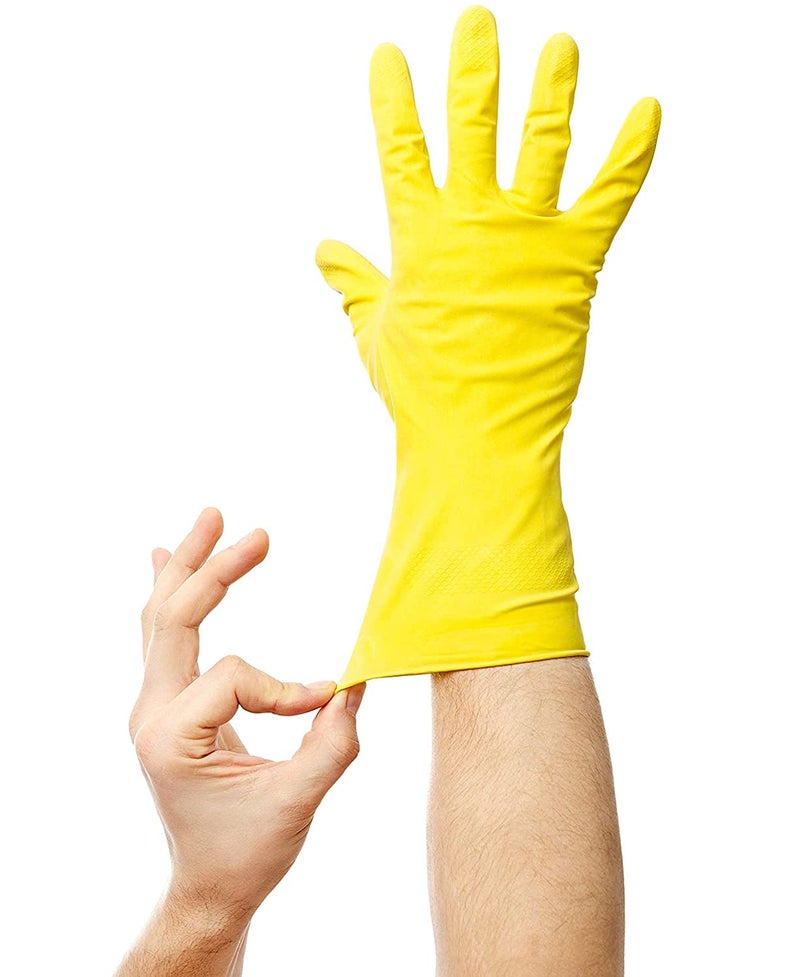 Anshri Rubber Heavy Duty Hand gloves for Dishwashing gardening kitchen cleaning