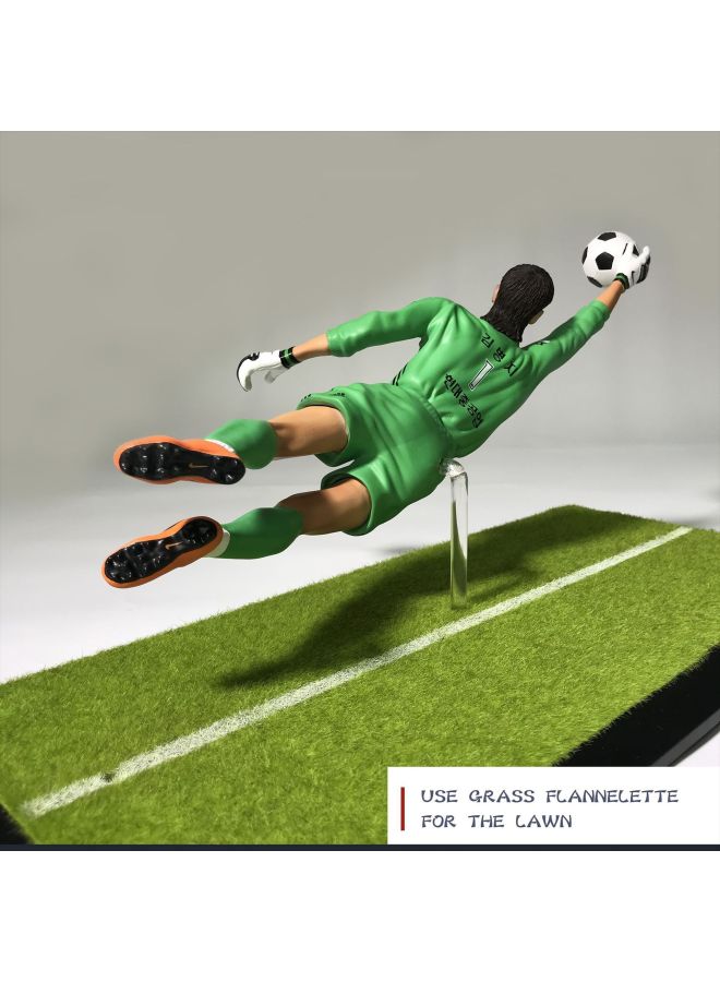 Korean Football Realistic Football Gate Player Doll Iron Man Kim Bing Site PU Simulation Hand Souvenir-Color:Picture Color-Dimensions:48×23×22cm  - Image 2
