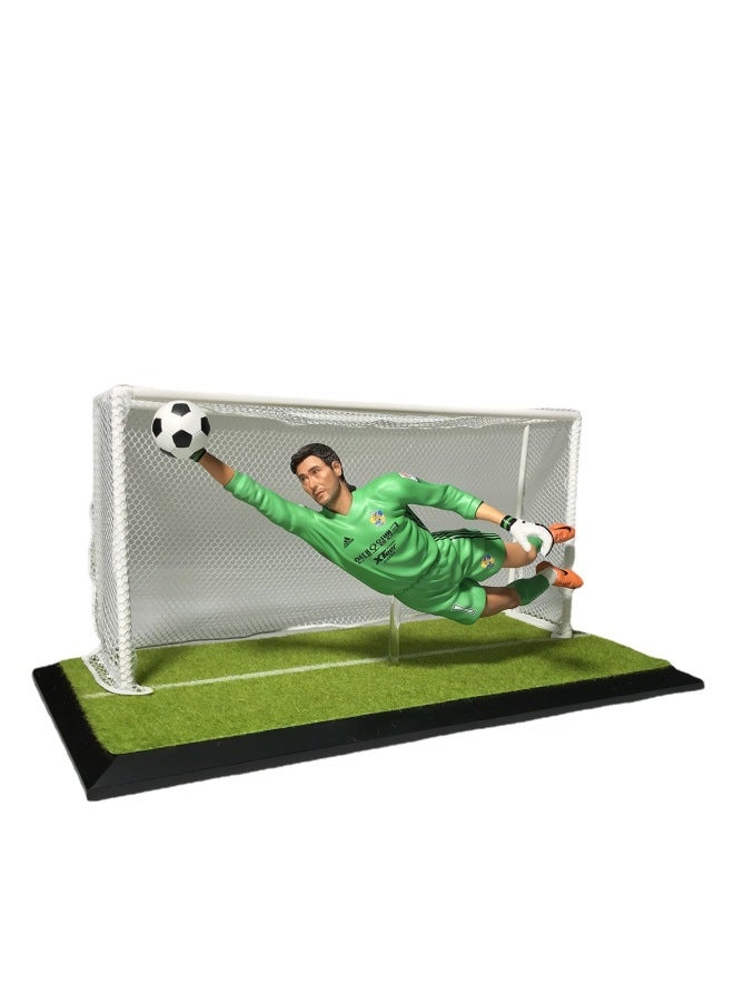 Korean Football Realistic Football Gate Player Doll Iron Man Kim Bing Site PU Simulation Hand Souvenir-Color:Picture Color-Dimensions:48×23×22cm  - Image 3