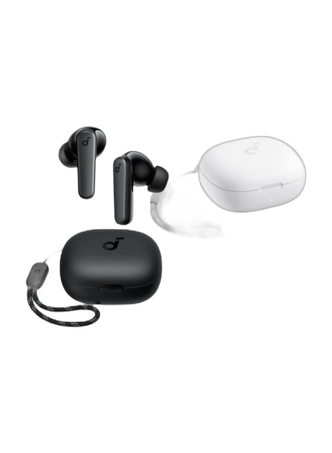 Soundcore سماعات أذن لاسلكية حقيقية Soundcore من Anker P20i (أسود وأبيض)، بلوتوث 5.3، محركات 10 مم لصوت جهير قوي، 30 ساعة من وقت التشغيل، مقاومة للماء IPX5، ميكروفونين لمكالمات واضحة بالذكاء الاصطناعي، 22 إعداد مسبق لمعدل الصوت، تخصيص عبر التطبيق - Image 1