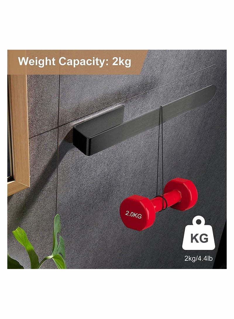 Hand Towel Holder, 37cm Self Adhesive Stainless Steel Towel Holder, Bathroom Towel Rack, Towel Bar, Towel Rail for Kitchen Living Room Bedroom - Image 5