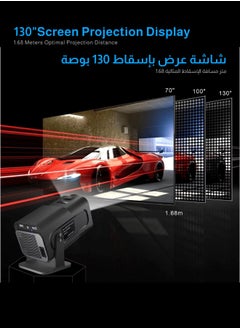 Egg NEW Portable HD Projector - Support 4K - Smart Projector with 5G Dual-band Wifi and Bluetooth 5.0 - Mobile Home Theater - Compatible With Android/iOS/Windows/TV Stick/HDMI/USB  - Image 5