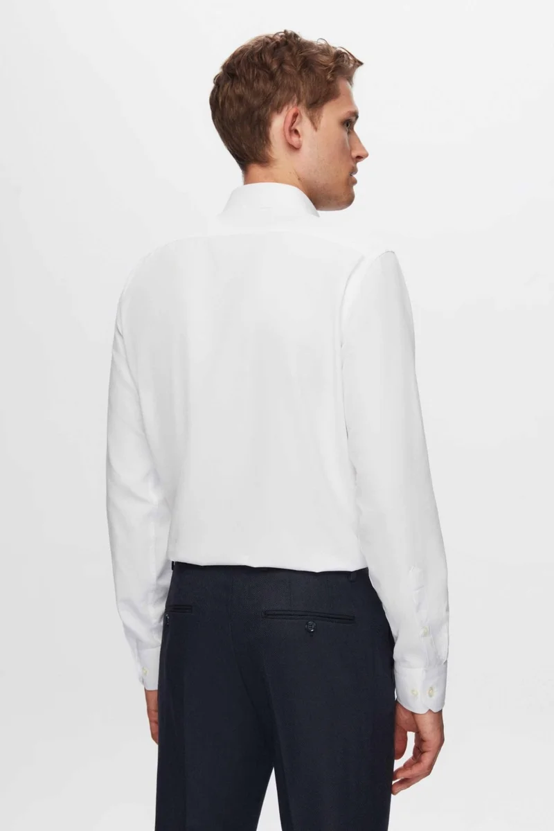 D'S DAMAT D'S Groom Slim Fit White Plain Shirt 2HE02TR00139M
