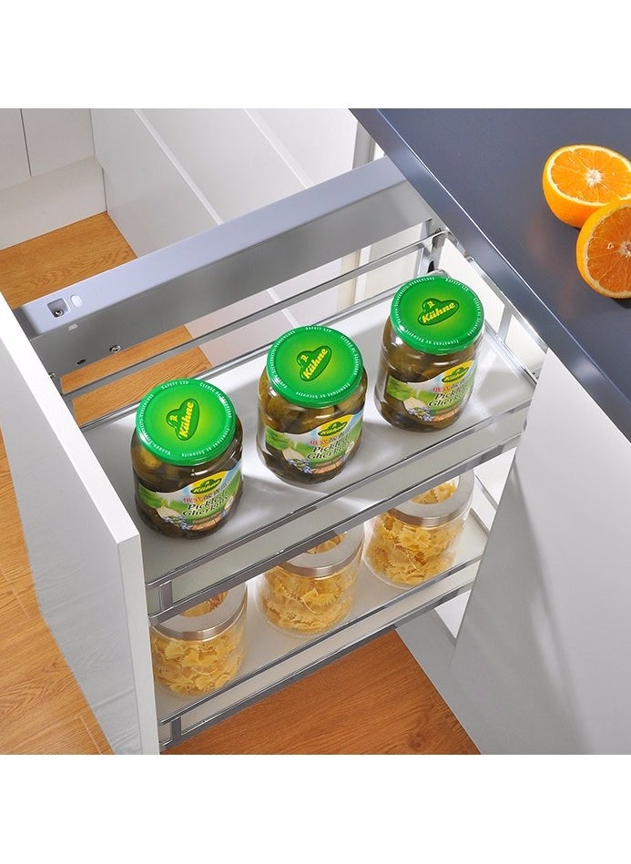 eurocliq Pull Out Cabinet Organizer Storage Shelf Organizer for Kitchen Bathroom Heavy Duty Kitchen Storage Rack Multi Purpose Versatile Kitchen Storage Rack Organizer Storage Shelves  - Image 5
