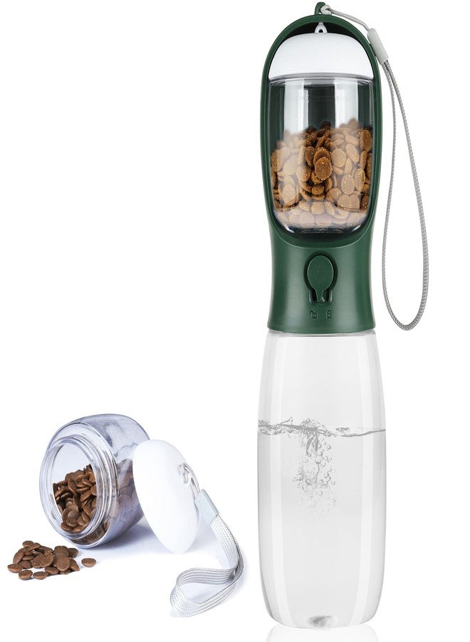 AVELORA Dog Water Bottle,Portable pet Water Bottle with Food Container,Outdoor Portable Water Dispenser for Cat,Rabbit,Puppy and Other Pets for Walking,Hiking,Travel(19oz) - Image 1