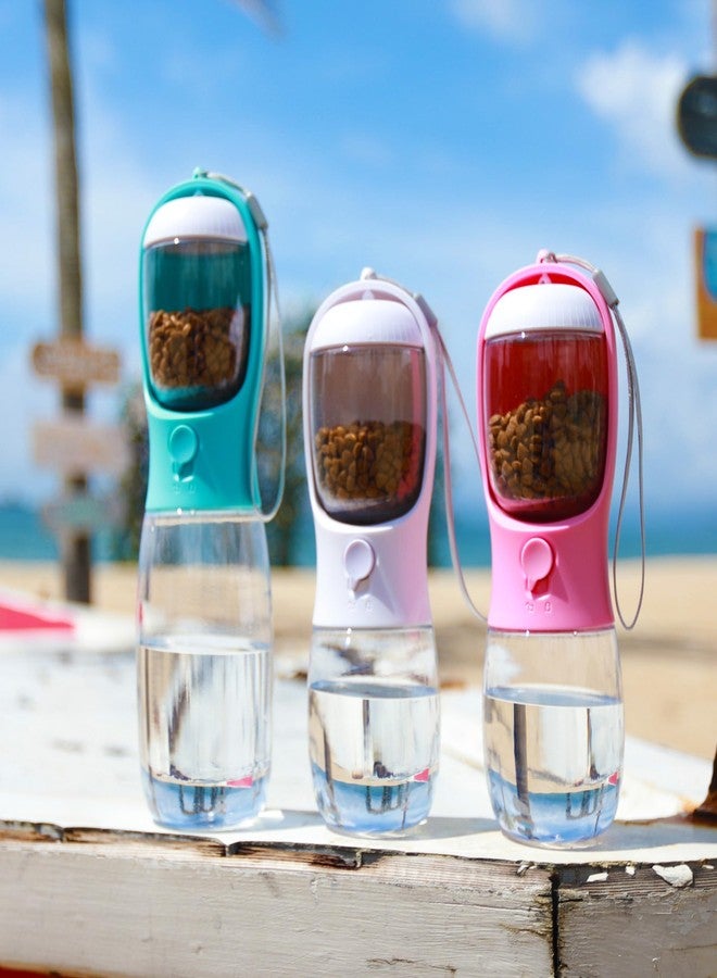 AVELORA Dog Water Bottle,Portable pet Water Bottle with Food Container,Outdoor Portable Water Dispenser for Cat,Rabbit,Puppy and Other Pets for Walking,Hiking,Travel(19oz) - Image 2