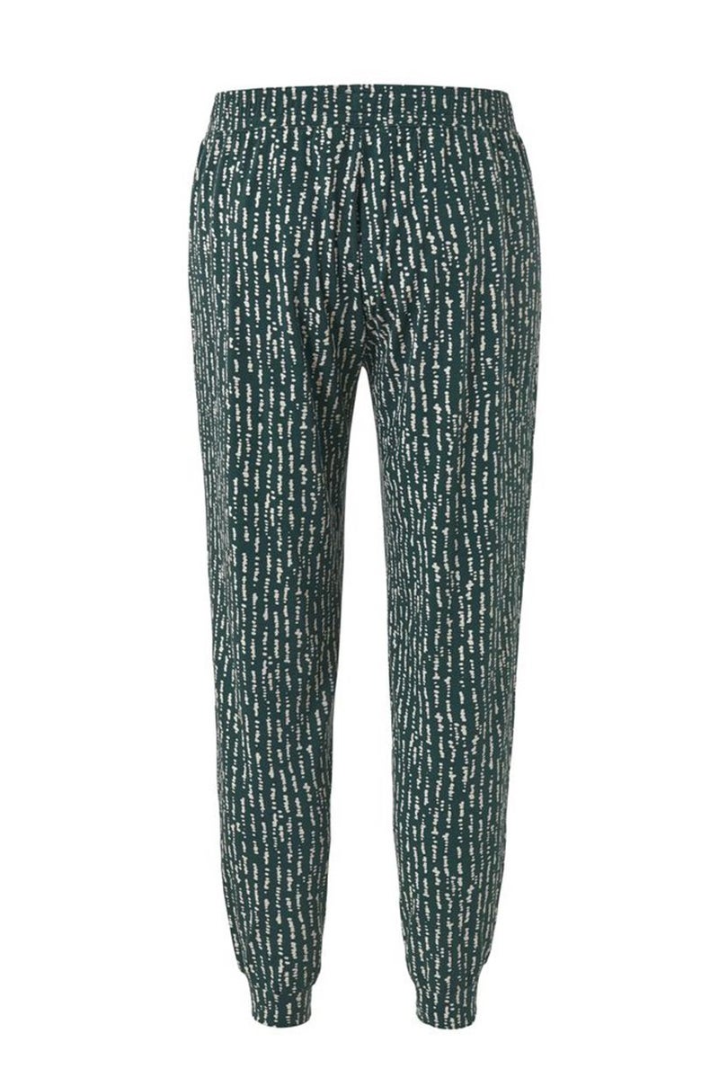 Tchibo Women Allover Print Pajama Pants, Green - Image 3