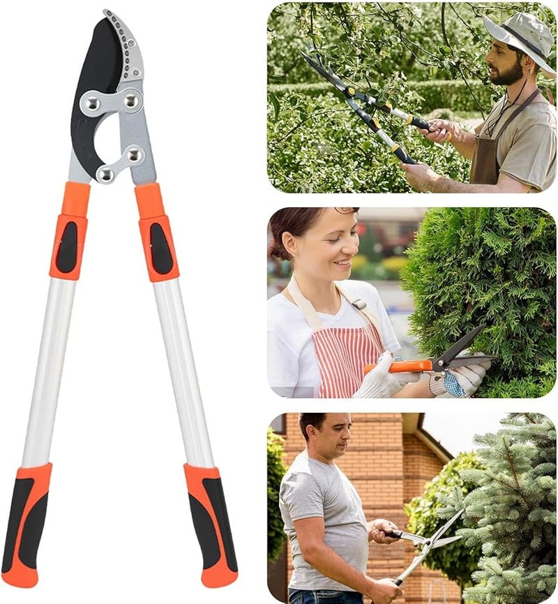 Adjustable Length Bypass Loppers Long Handle Pruner For Tree Shrub Hedge - Image 4