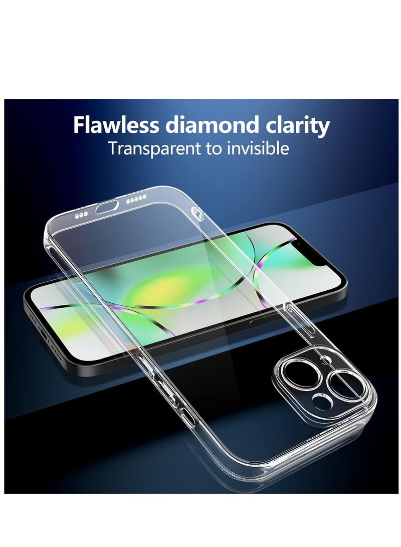 ELTRAZONE Premium Clear Case Compatible with iPhone 14 Back Cover With Full Camera Lens Coverage, Anti-Yellowing & Slim Case - Image 3