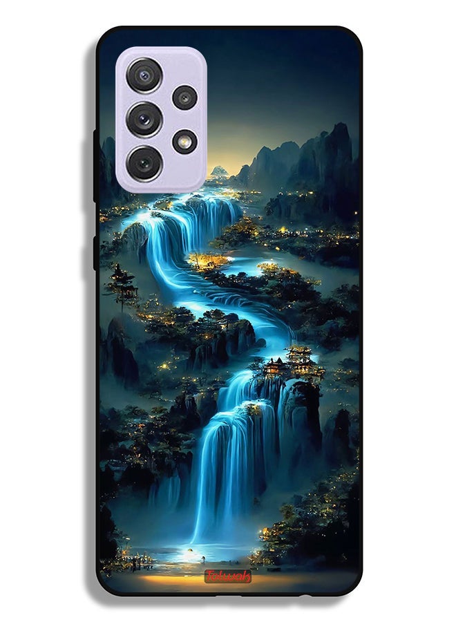 Tolwak Samsung Galaxy A72 5G Protective Case Cover Waterfall Art - Image 1