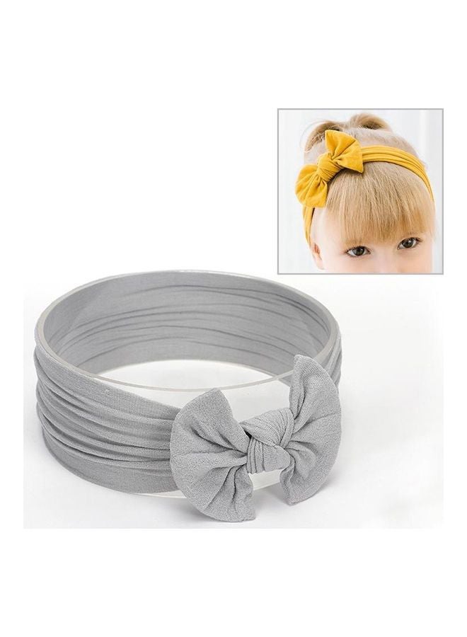 BGM Cute Bowknot Infant Baby Girl Headbands Grey - Image 2
