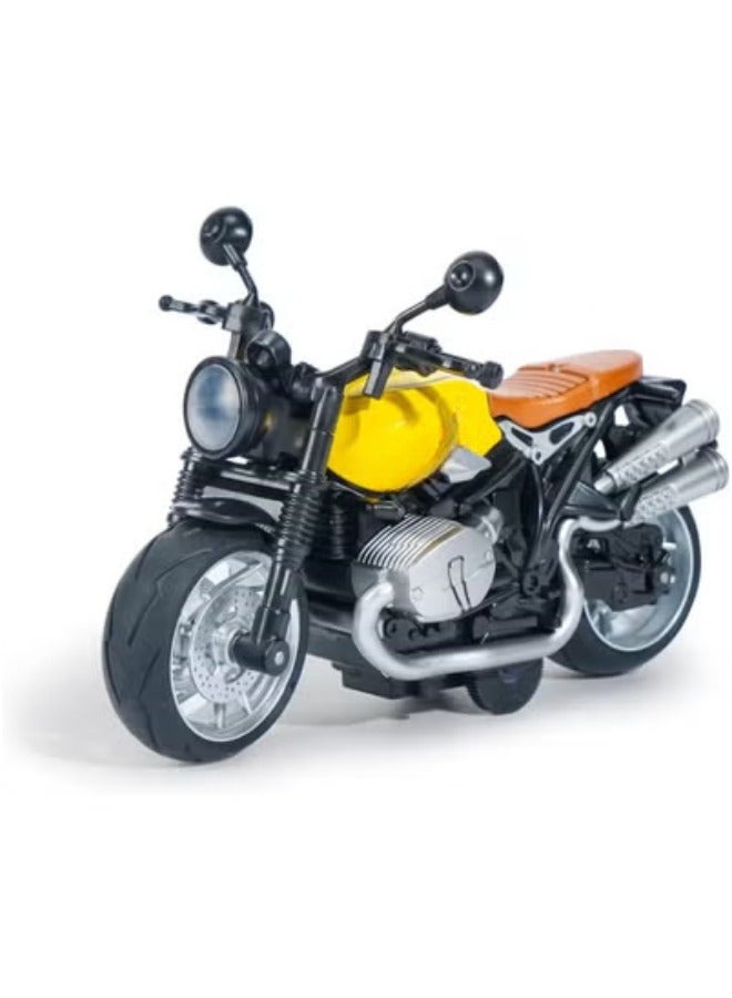 حديقة الألعاب مجموعة من 2 لعبة دراجة نارية قابلة للسحب – ألوان مختلطة مع أضواء وصوت | لعبة دراجة نارية واقعية للأطفال من عمر 3 إلى 5 سنوات | لعبة دراجة ممتعة ومتينة للأطفال - Image 2