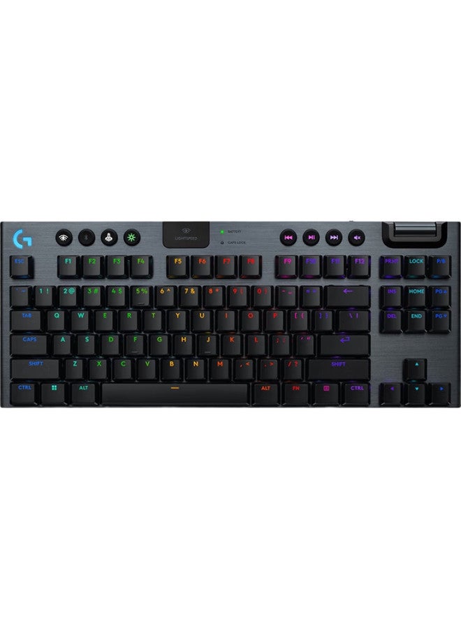 G Logitech (G) G915 X Lightspeed Tkl Low-Profile Gaming Keyboard (Black-T) Brown Switch (Slight Paragraph Feel, Universal Switch) - Image 1