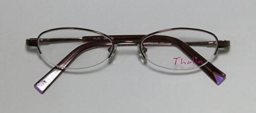 THALIA SODI Thalia Candida Womens/Ladies Rx Ready Red Carpet Style Designer Half-rim Eyeglasses/Glasses (47-17-130, Caramel) - Image 2