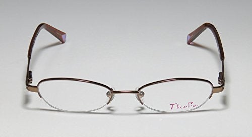 THALIA SODI Thalia Candida Womens/Ladies Rx Ready Red Carpet Style Designer Half-rim Eyeglasses/Glasses (47-17-130, Caramel) - Image 3