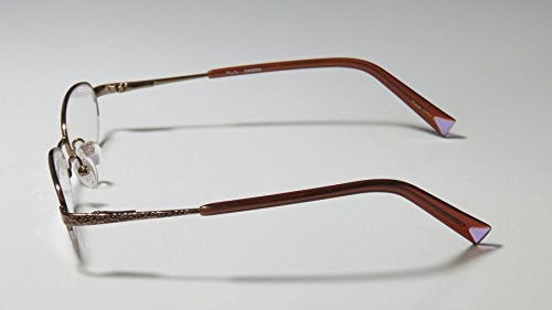 THALIA SODI Thalia Candida Womens/Ladies Rx Ready Red Carpet Style Designer Half-rim Eyeglasses/Glasses (47-17-130, Caramel) - Image 4