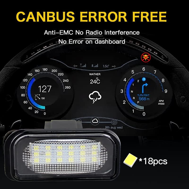 QASULER LED License Plate Lights - 2pcs Set - Image 5