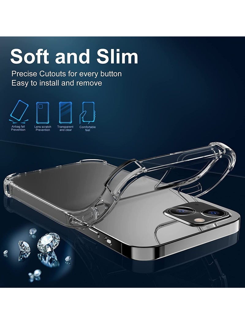 Houmt iPhone 15 Case 6.1 Inch Ultra Slim Case Soft TPU Material with 4 Corners Bumper Shockproof Anti-Scratch Anti-Drop Protection for iPhone 15 Case iPhone 15 Cover Clear  - Image 3