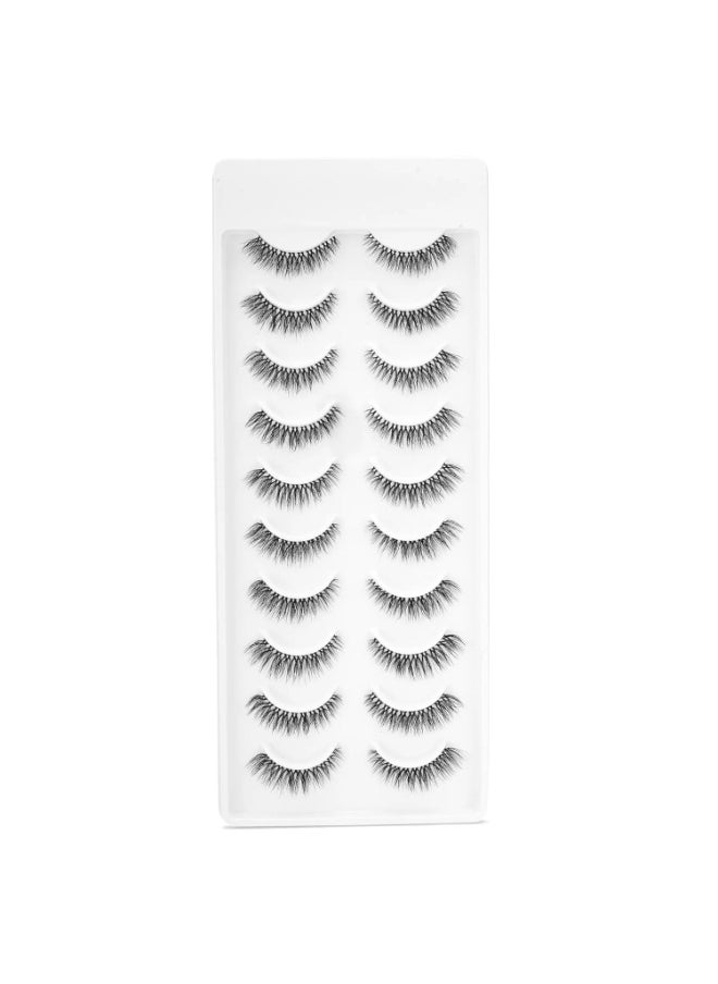 Recode RE03 Featherlight Eyelashes Transparent Band Pack of 10  - Image 1