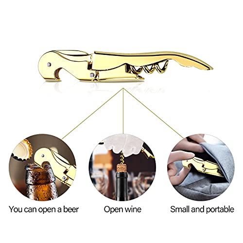 Drincarier Waiters Corkscrew Professional Wine openers,stainless steel Wine Key for Restaurant Waiters,Classic All-in-one Corkscrew, Bottle Opener and Foil Cutter - Image 4