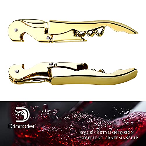 Drincarier Waiters Corkscrew Professional Wine openers,stainless steel Wine Key for Restaurant Waiters,Classic All-in-one Corkscrew, Bottle Opener and Foil Cutter - Image 5