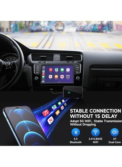 Generic Wireless CarPlay Adapter  -Wireless CarPlay  Adapter Stable Fast Connection for Convert Factory Wired to Wireless CarPlay Dongle Cars for iPhone - No Latency from iOS 10+  - Image 4