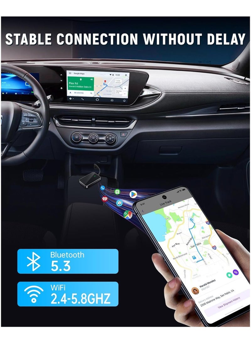 Generic - Wireless CarPlay Adapter  -Wireless CarPlay  Adapter Stable Fast Connection for Convert Factory Wired to Wireless CarPlay Dongle Cars for iPhone - No Latency from iOS 10+ - Image 1