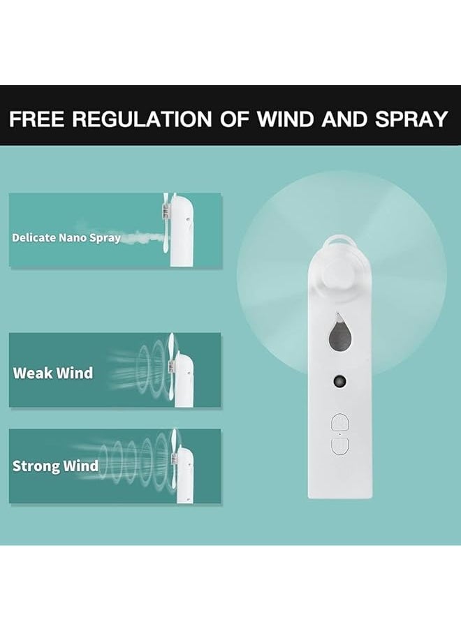 erorex Mini Handheld Fan Usb Misting Fan Rechargeable Portable Pocket Desk Fans For Office Home School Camping Outdoor Travel  - Image 3