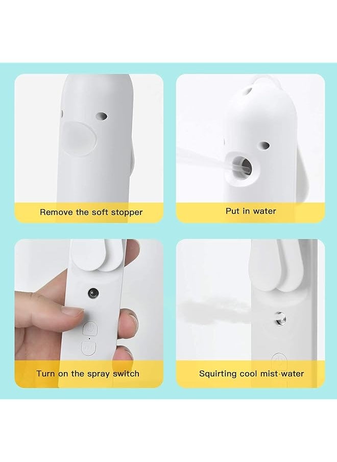 erorex Mini Handheld Fan Usb Misting Fan Rechargeable Portable Pocket Desk Fans For Office Home School Camping Outdoor Travel  - Image 4