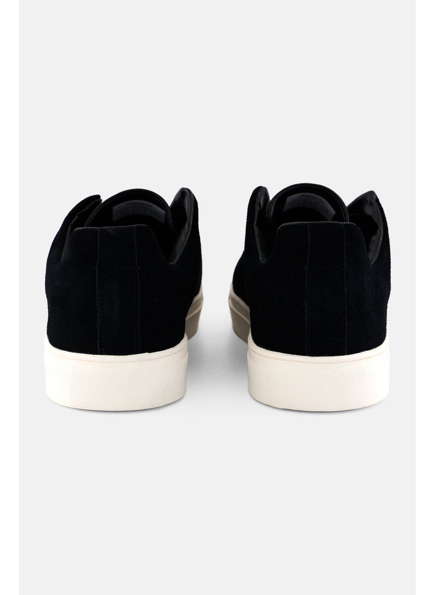 Algspar Men Suede Slip On Casual Shoes, Black  - Image 2