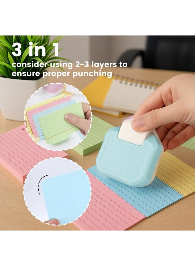 Koogel 3PCS Corner Rounder Punches, 3 in 1 Corner Cutter 3-Way Corner Rounder Cutter for Paper Crafts DIY Projects Scrapbooking Photocards Making - Image 4