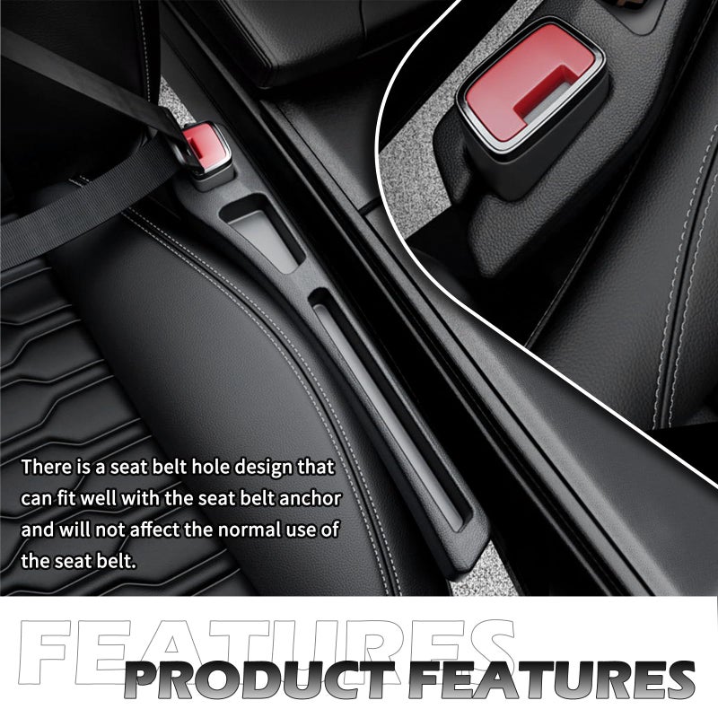 Figpade 2PCS Car Seat Gap Filler Organizer,Multifunctional Car Gap Filler Organizer Storages Phone Key Avoids Things Falling,Universal Car Blocker Between Seats Car Organizer Car Accessories - Image 4