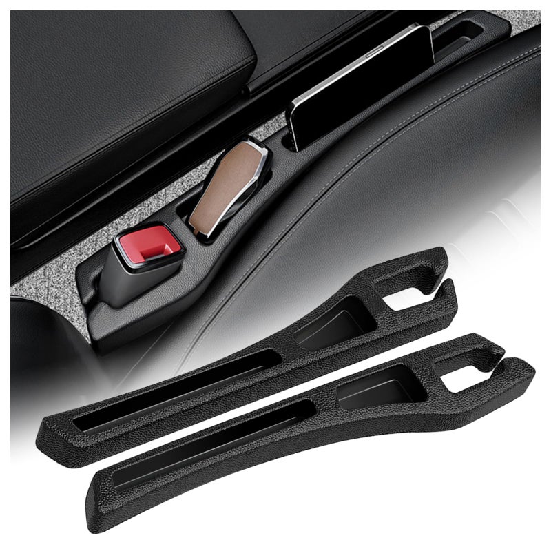 Figpade 2PCS Car Seat Gap Filler Organizer,Multifunctional Car Gap Filler Organizer Storages Phone Key Avoids Things Falling,Universal Car Blocker Between Seats Car Organizer Car Accessories - Image 1