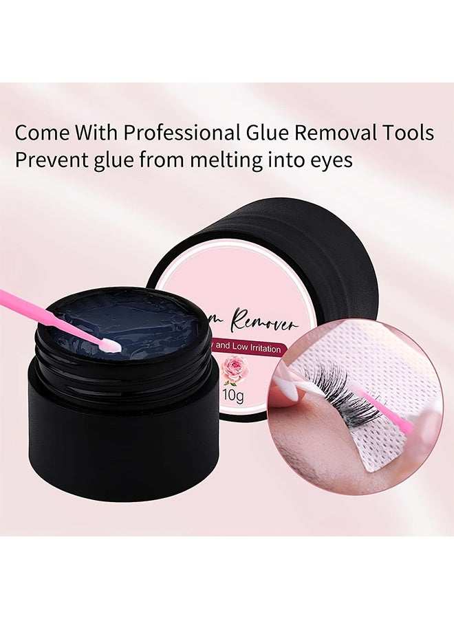 FADLASH Eyelash Extension Remover 10g Lash Extension Remover Dissolves Powerful For Lash Extensions Lash Glue Remover Low Irritation For Sensitive Skin (Rose) - Image 5