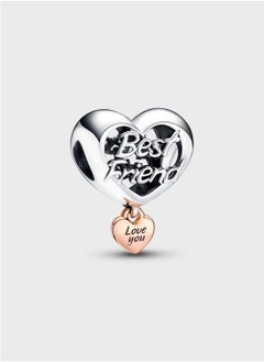 Love You Best Friend Heart Charm