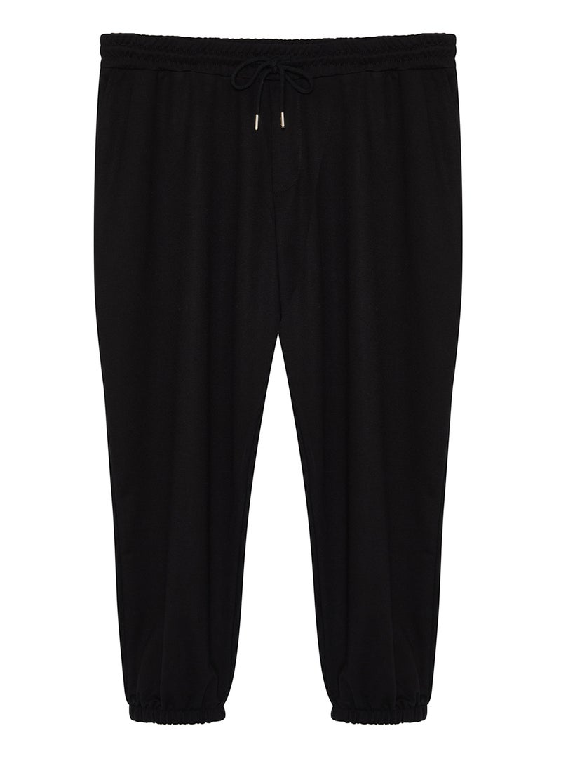 trendyol Large Size Black Oversized /Wide Cut Sweatpants Tmnss24Aj00001 - Image 4