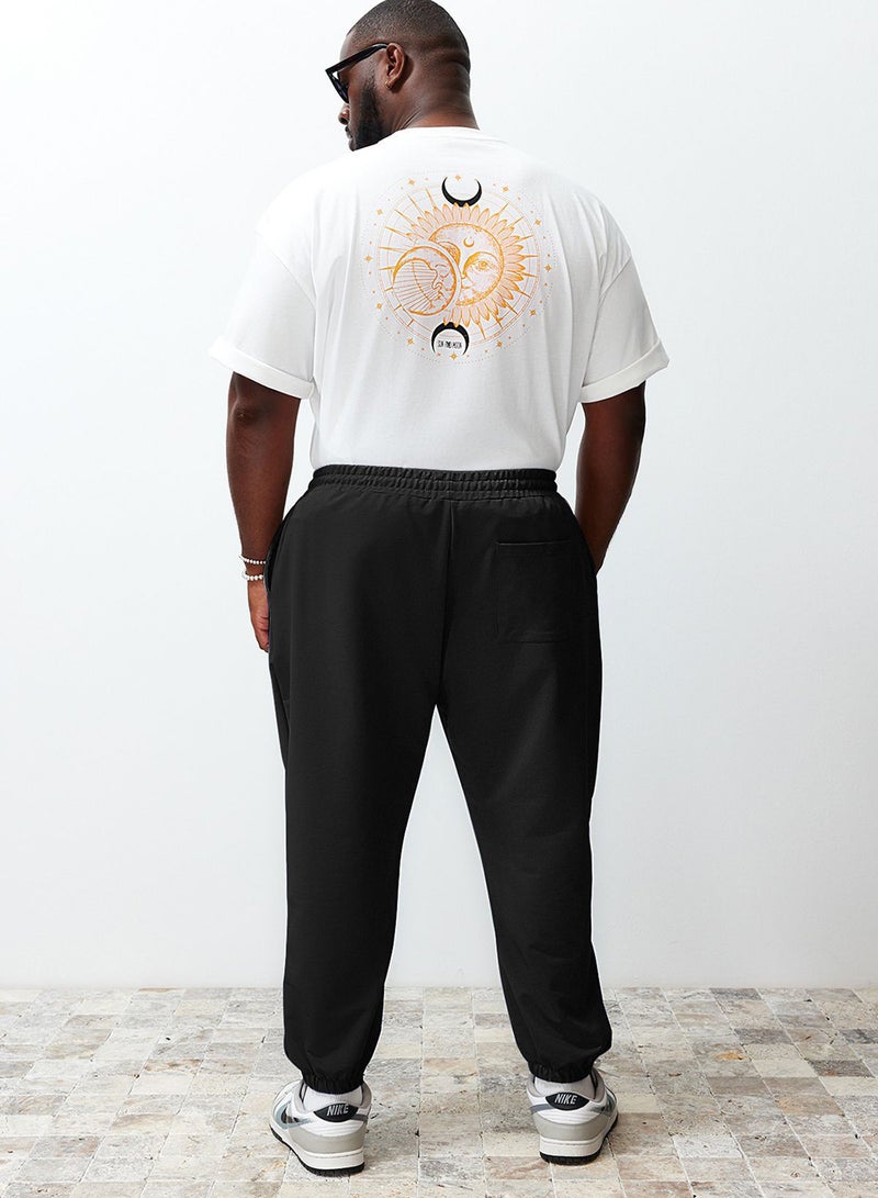 trendyol Large Size Black Oversized /Wide Cut Sweatpants Tmnss24Aj00001 - Image 5