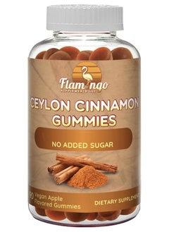 Flamingo Supplements Sugar Free Ceylon Cinnamon Gummies Sugar Regulation, Joint Pain, Neuroprotective- Cinnamon Supplement with Chromium and Cinnamon Bark- Alternative to Cinnamon Capsules - 90 Chews  - Image 1