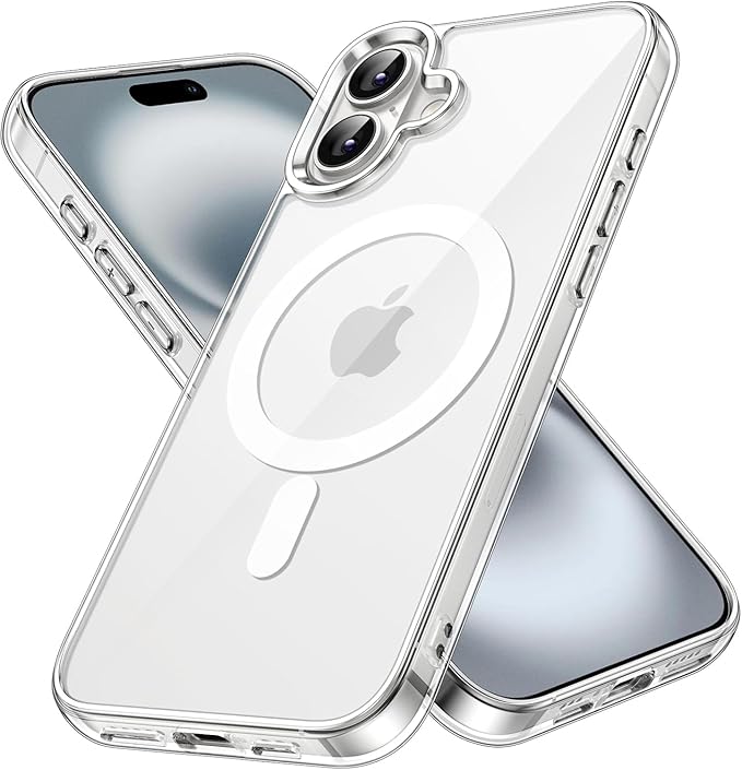 Magsafe Case for iPhone 16 (6.1-inch) - Magsafe Clear Cover Magnetic Wireless Charging Support, Shockproof Protection, Scratch-Resistant, Anti Yellowing for iPhone 16 - Clear - Image 1