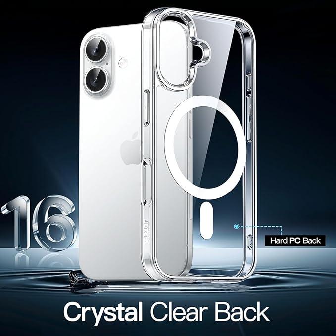 Magsafe Case for iPhone 16 (6.1-inch) - Magsafe Clear Cover Magnetic Wireless Charging Support, Shockproof Protection, Scratch-Resistant, Anti Yellowing for iPhone 16 - Clear - Image 3